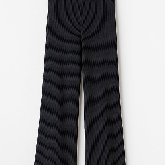 Women's Ellison Rib Flare Leg Pant-M-Nwt